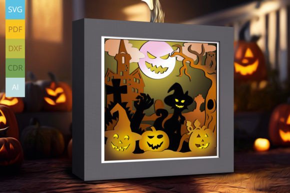 Download Halloween Shadow Box Pumpkin SVG Cricut - Pumpkin Collection