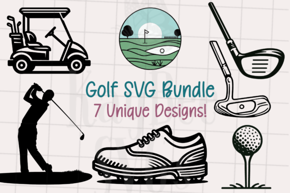 Download Golf SVG Bundle - 7 Unique Designs - Unique designs Collection