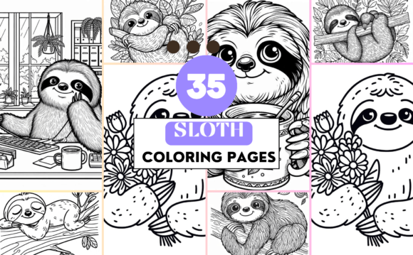 Download Sloth Coloring Pages -35 Unique Designs - Unique designs Collection