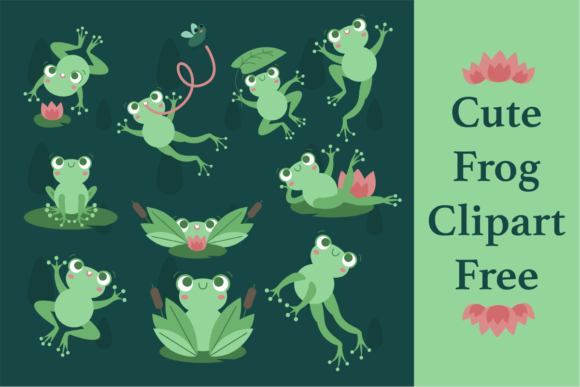Download Cute Frog Clipart Free - Premium Bundle
