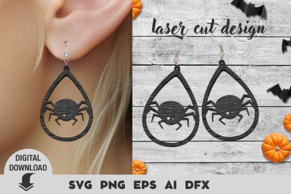 Download Halloween Earring Laser Cut File - Halloween earring Collection