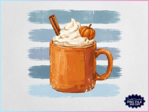 Download Preppy Textured Fall Pumpkin Spice PNG - Pumpkin Collection