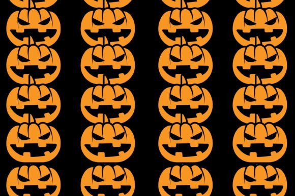 Download Halloween PumpkinBlack Seamless Pattern - Pumpkin Collection