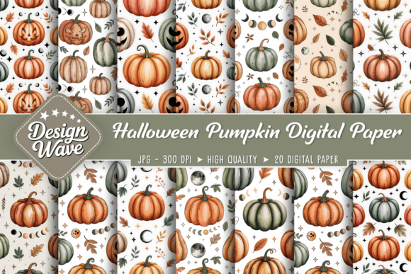 Download Halloween Pumpkin Digital Background - Pumpkin Collection