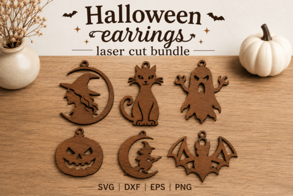 Download Halloween Earring SVG Bundle - Halloween earring Collection