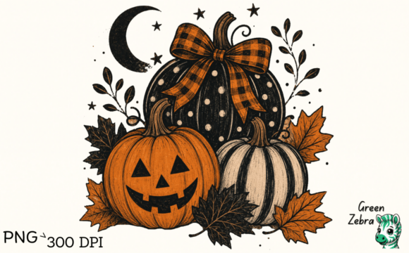Download Retro Preppy Fall Pumpkin Png, Halloween - Pumpkin Collection
