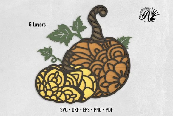 Download Fall Pumpkins Mandala Layered Art - Pumpkin Collection